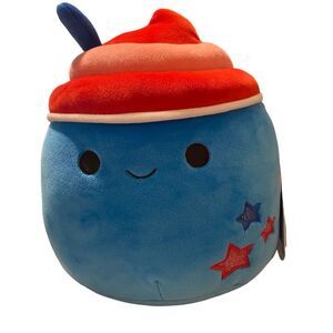 Squishmallows 8" Izaak the Blue Slushy Ultra-Soft Plush Toy